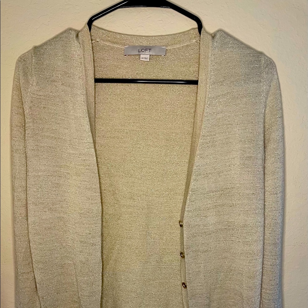 Relaxed V-Neck Cardigan by Ann Taylor - Loft - XS